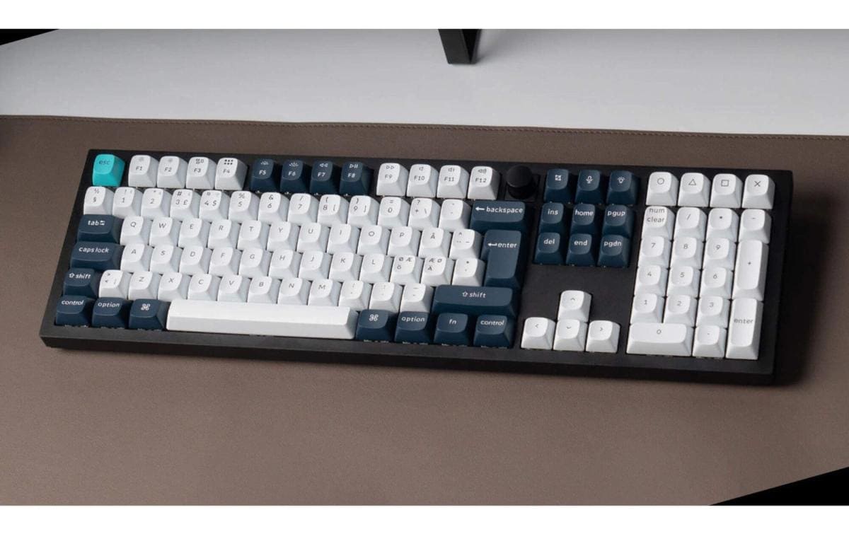 1990858_2 - Mediatech Keychron Q6 Max Black QMK Brown Switch, CH CH QWERTZ, ISO
