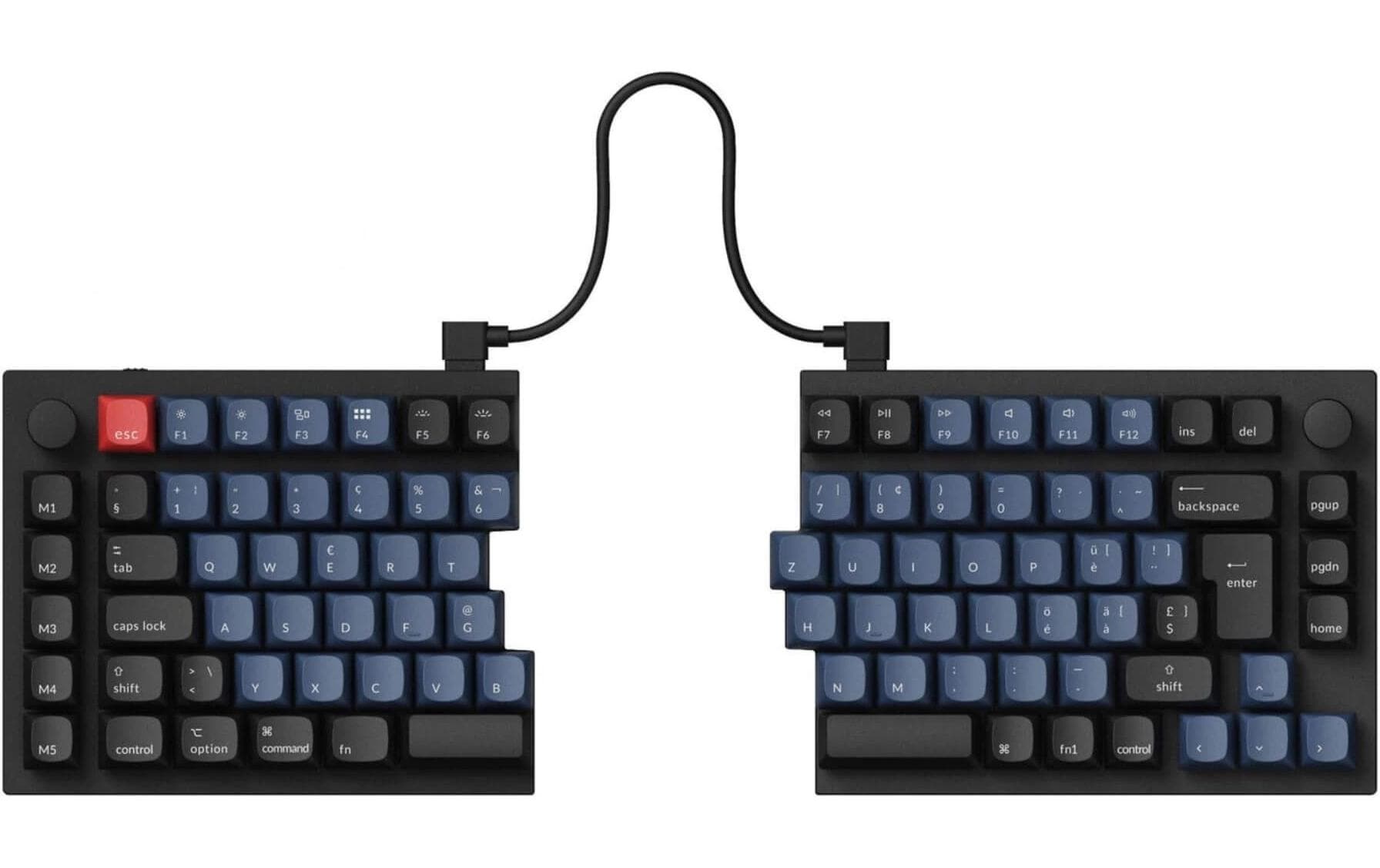 Keychron Q11 Black QMK Brown Switch, CH CH QWERTZ, ISO