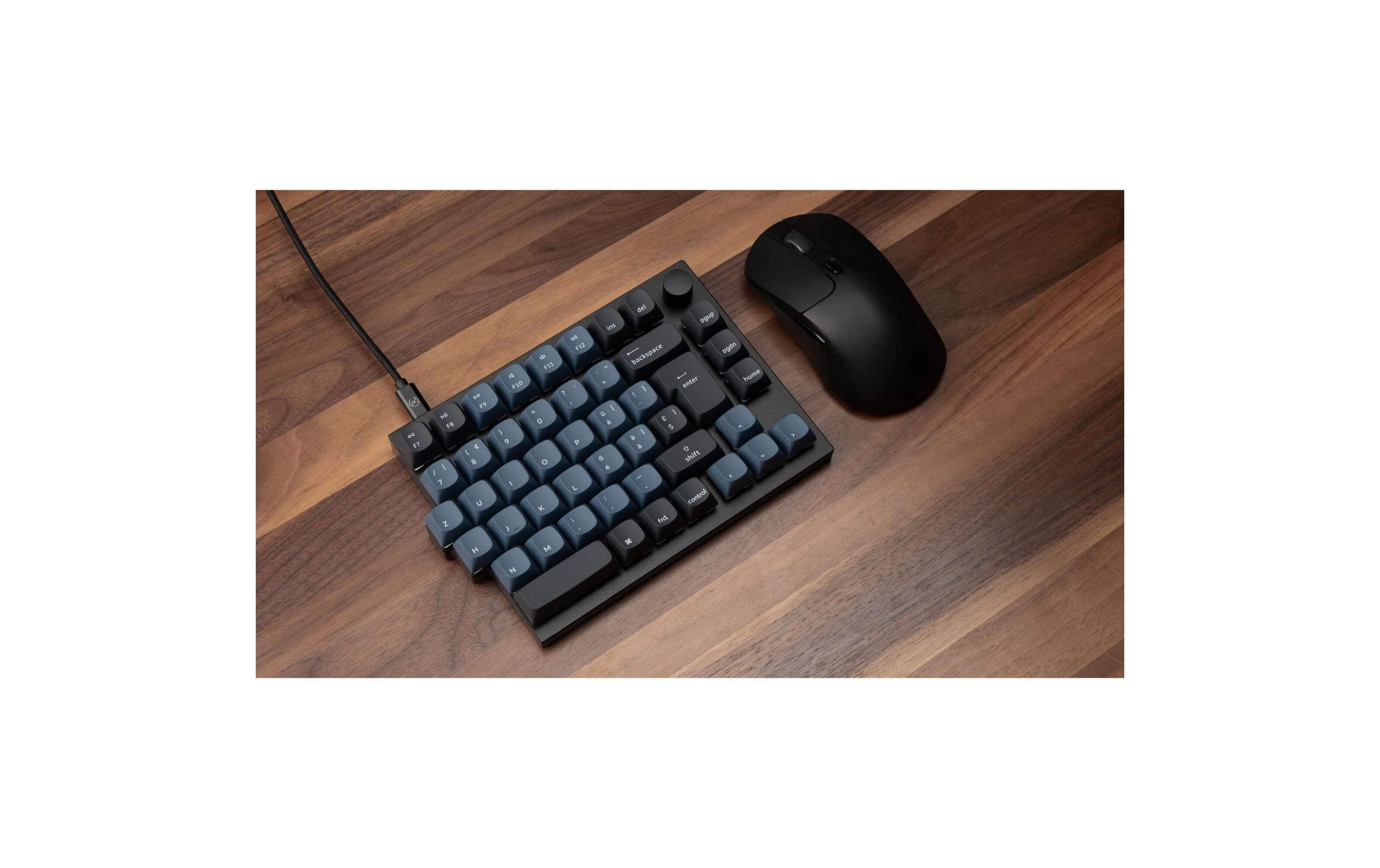 1990862_5 - Mediatech Keychron Q11 Black QMK Brown Switch, CH CH QWERTZ, ISO