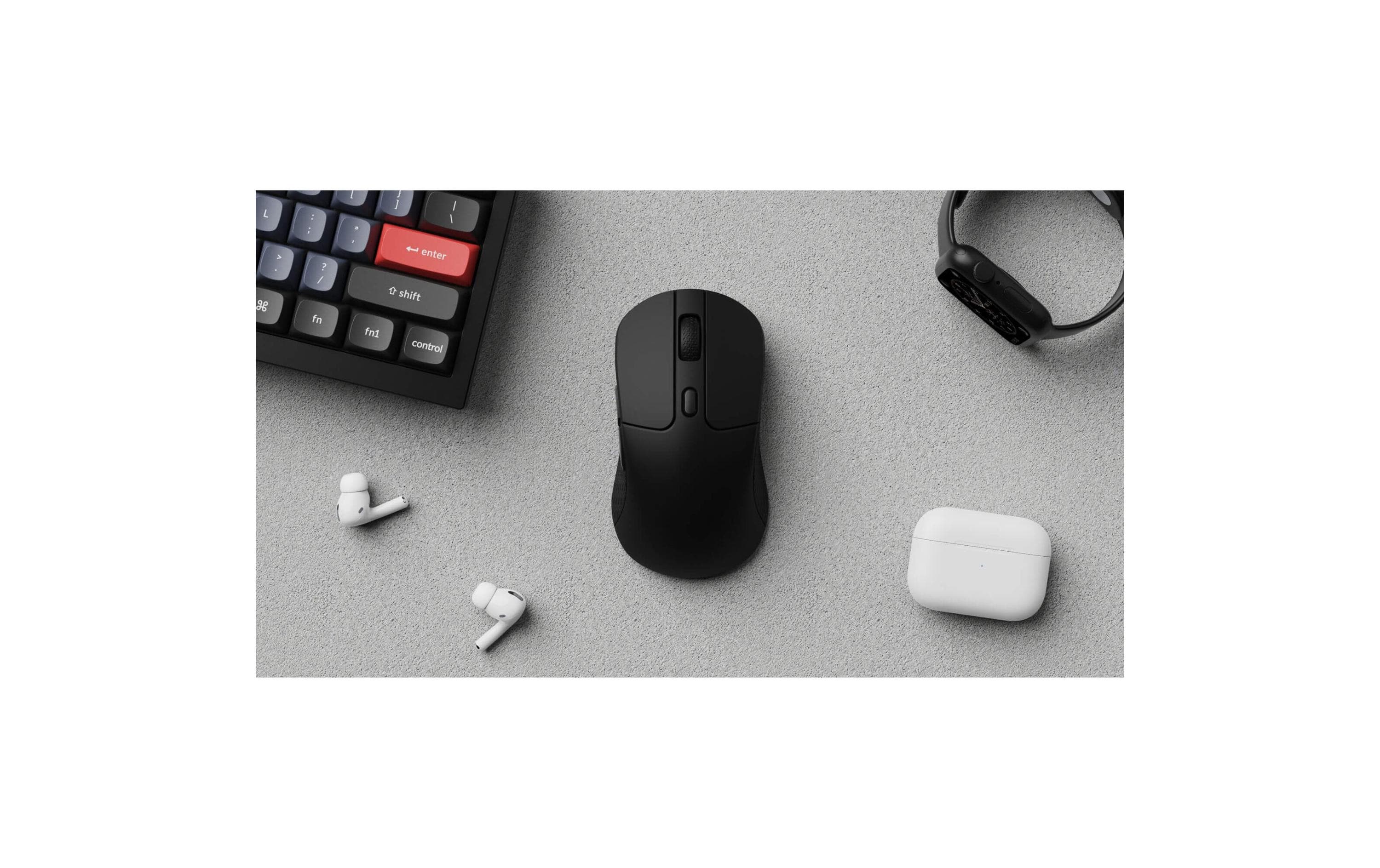 1990867_3 - Mediatech Keychron M3 Wireless Mouse Black Gaming, Wireless, Black