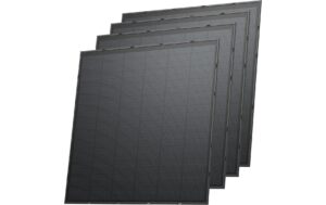 EcoFlow 250W Rigid Solar Panel (4-Pack) Schwarz