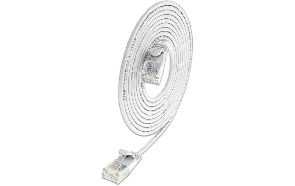 1991929 - Mediatech SLIM Patchkabel: U/UTP, 1.5m, weiss Cat.6A, LSOH, Klinke nicht brechbar, 3.6mm kaufen Schweiz | Mediatech.ch