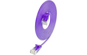 SLIM Patchkabel: U/UTP, 2m, violett Cat.6A, LSOH, Klinke nicht brechbar, 3.6mm kaufen Schweiz | Mediatech.ch