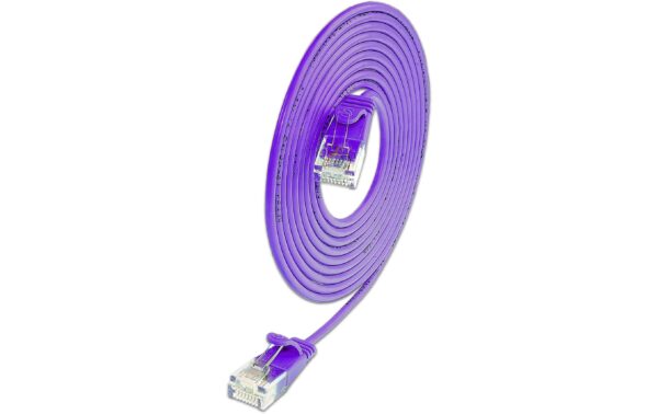 1991937 - Mediatech SLIM Patchkabel: U/UTP, 2m, violett Cat.6A, LSOH, Klinke nicht brechbar, 3.6mm kaufen Schweiz | Mediatech.ch