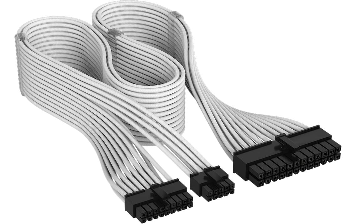 Netzteil Zub Cor ATX 24-Pin Type 5 Weiss, Sleeved Cable