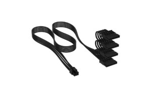 Corsair Netzteil Zub Cor Serial ATA (SATA) Type 5 Schwarz, Sleeved Cable, 4 Connectors kaufen | Mediatech.ch
