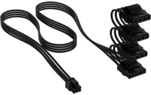Corsair Netzteil Zub Cor Peripheral Power Type 5 Schwarz, Sleeved Cable, 4 Connectors kaufen | Mediatech.ch
