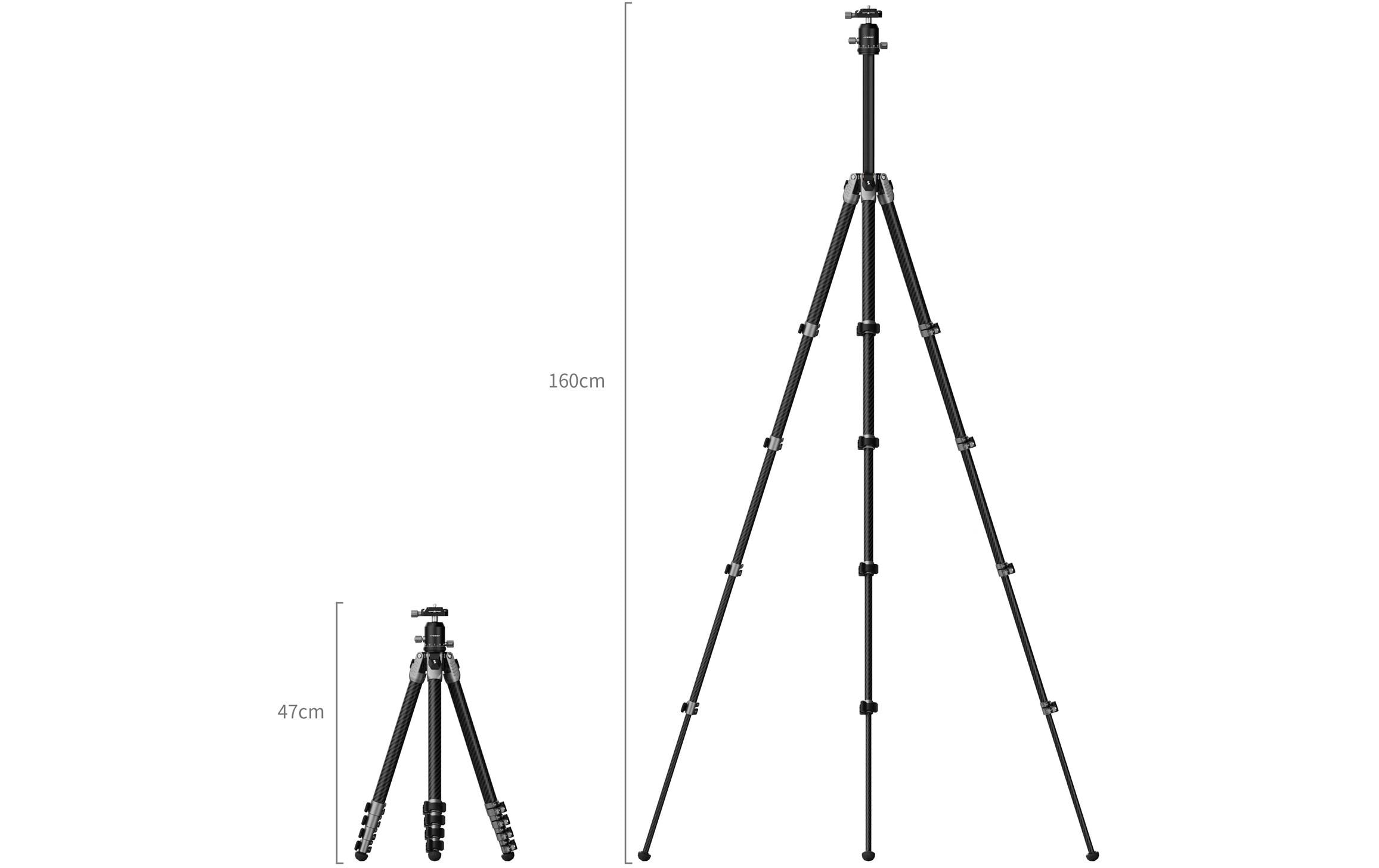 1993144_3 - Mediatech SmallRig Portable Photo Carbon Fiber Tripod