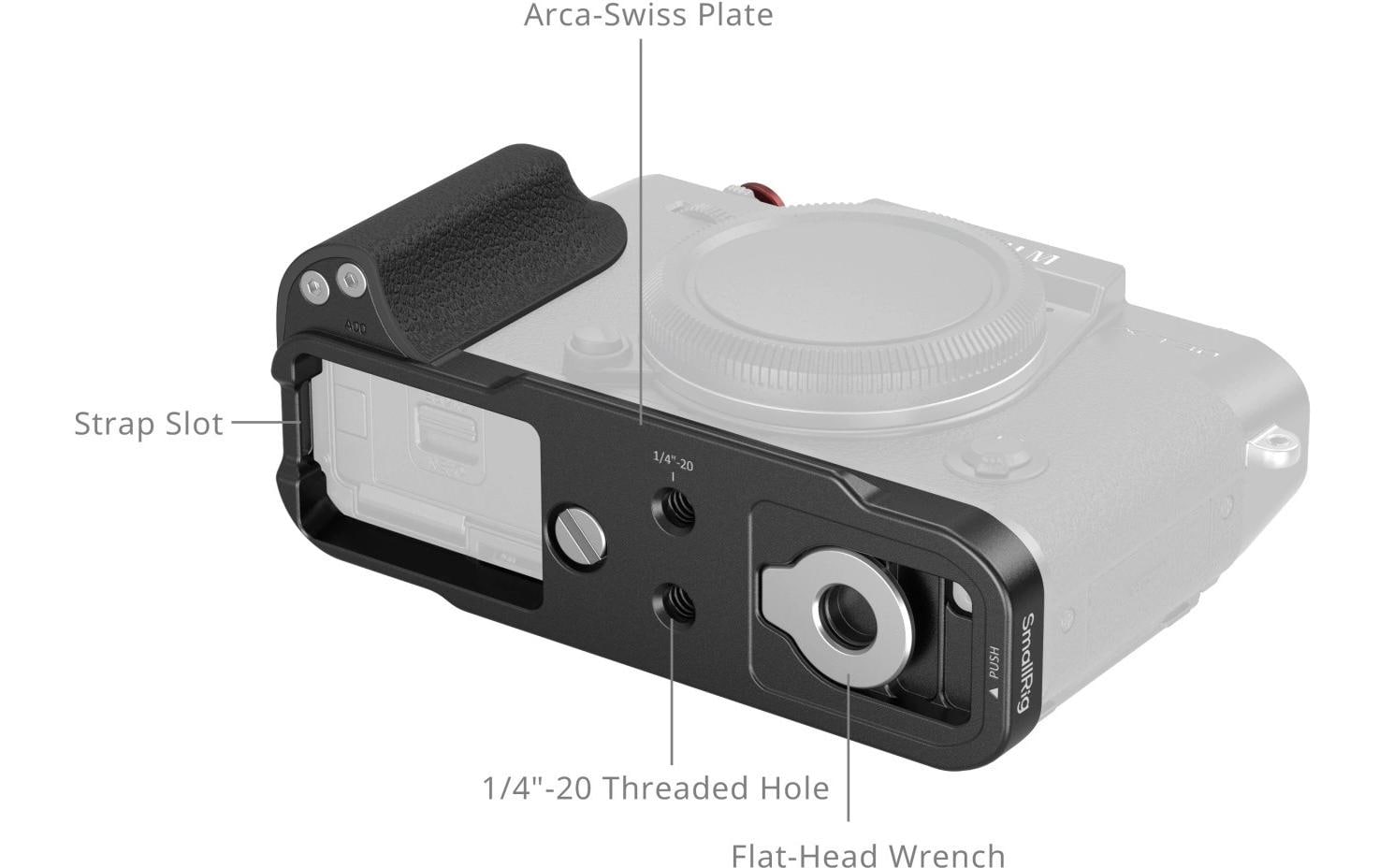1993166_1 - Mediatech SmallRig L-Shaped Plate w Silicone Handle for FUJIFILM X-T30 III Black