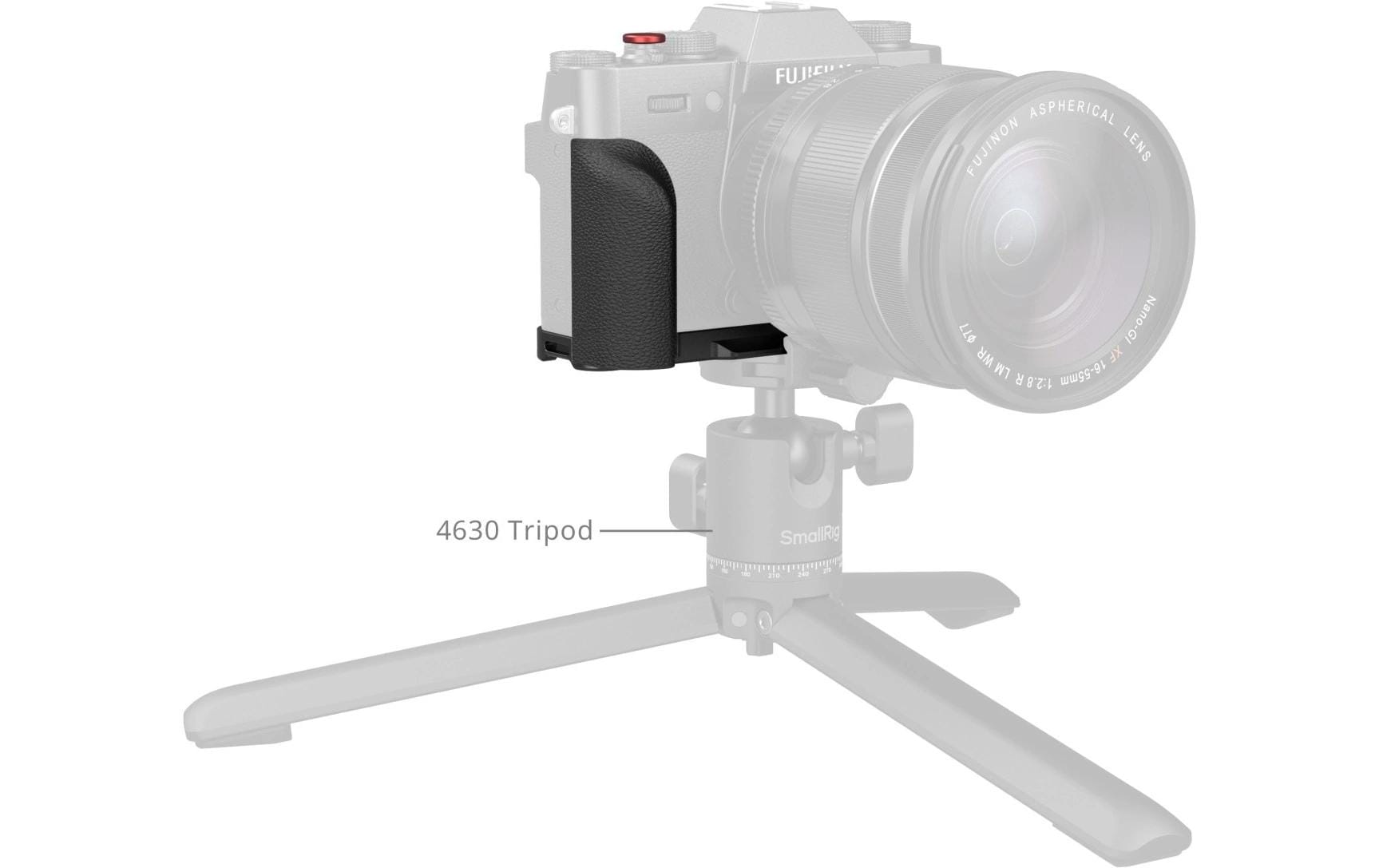 1993166_3 - Mediatech SmallRig L-Shaped Plate w Silicone Handle for FUJIFILM X-T30 III Black
