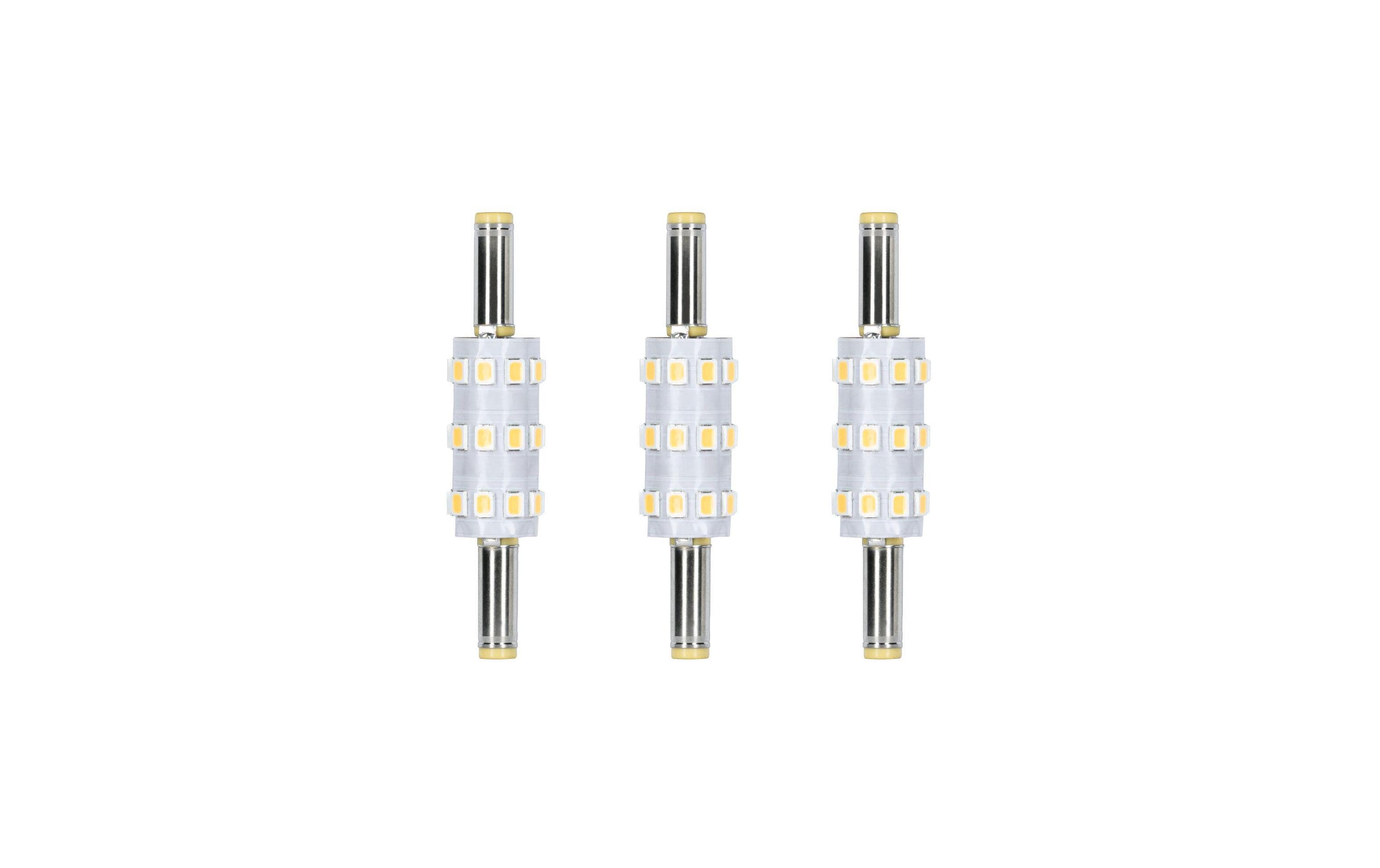 Plug & Shine LED Stecksockel Naima Ersatz Ersatzleuchtmittel 3er-Set 4000K 100lm