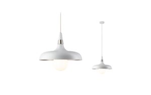 Pendelleuchte Juna E27 max. 20W Champagner 20W Champagner, Weiss matt dimmbar Metall