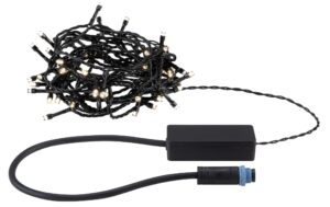 Plug & Shine LED Lichterkette Yuna WM Yuna Warmweiss 7, 4m IP44 1, 3W Schwarz