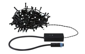 Plug & Shine LED Lichterkette Yuna RGB 12, 4m IP44 5W Schwarz