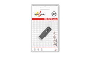 Maxflash Standard USB Drive 4GB lesen 8MB/s, schreiben 4MB/s, schwarz