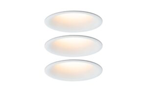LED Einbauleuchte Cymbal Coin Basisset 3x440lm 230V dimm Dim to warm Weiss matt