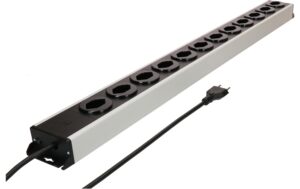 Steckdosenleiste Power Line 12x Typ 13 grau/schwarz 1.5m