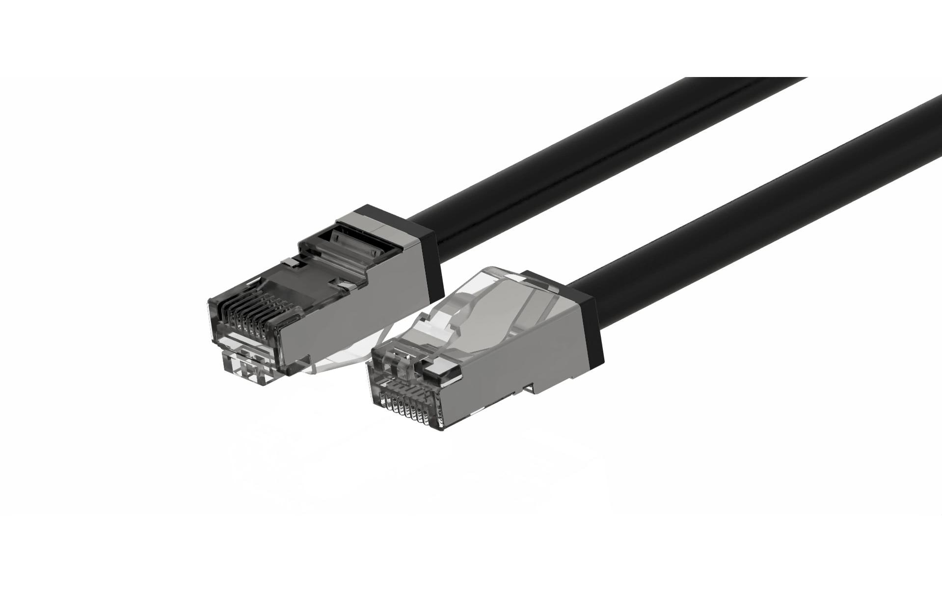 Wirewin Patchkabel: S/FTP, 20m, schwarz Cat.6A, PUR, 6mm, AWG26, Outdoor kaufen Schweiz | Mediatech.ch