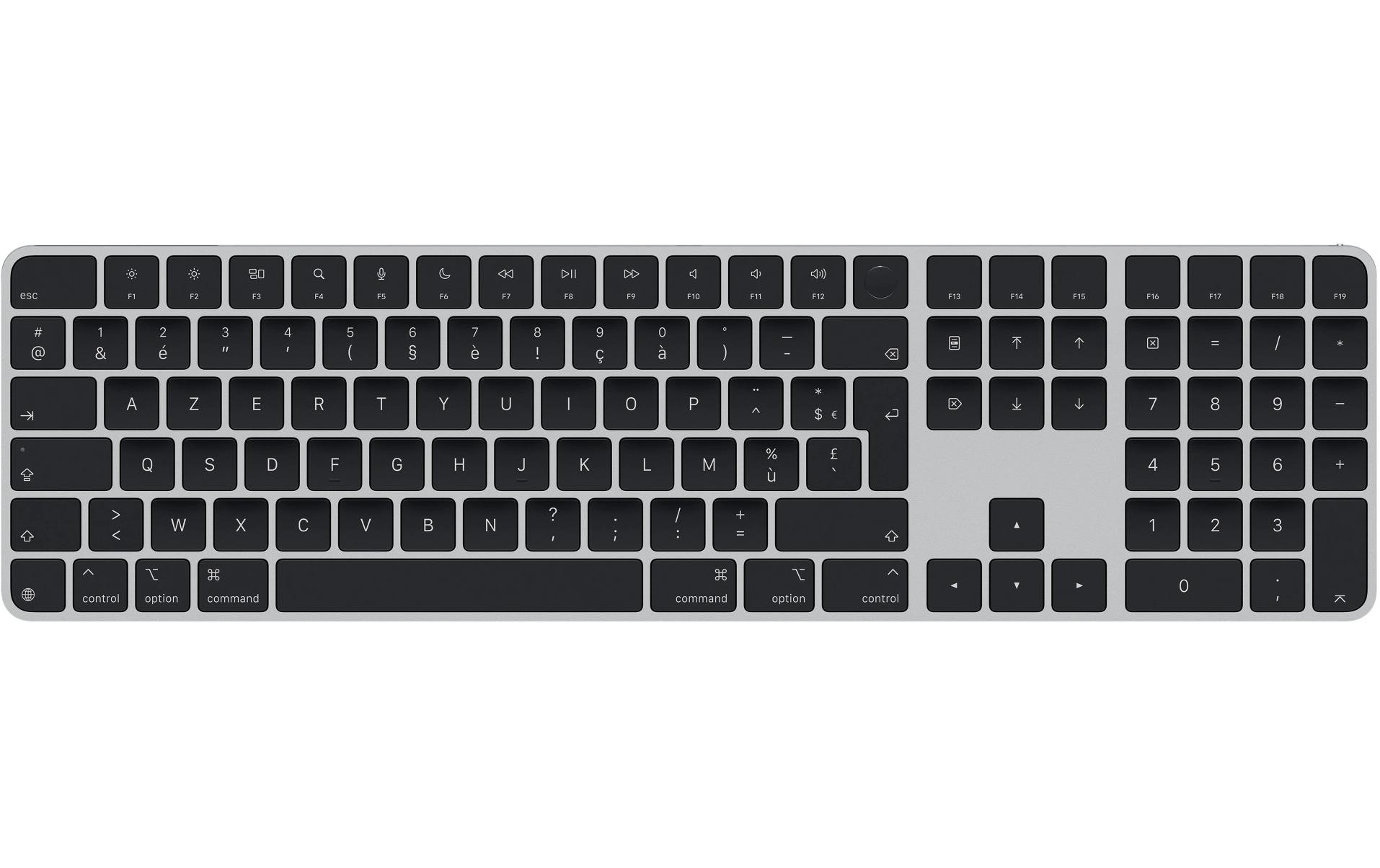 1994303 - Mediatech Apple Magic Keyboard NUM Schwarz FR Layout Bluetooth Keyboard mit Touch ID, FR kaufen Schweiz | Mediatech.ch