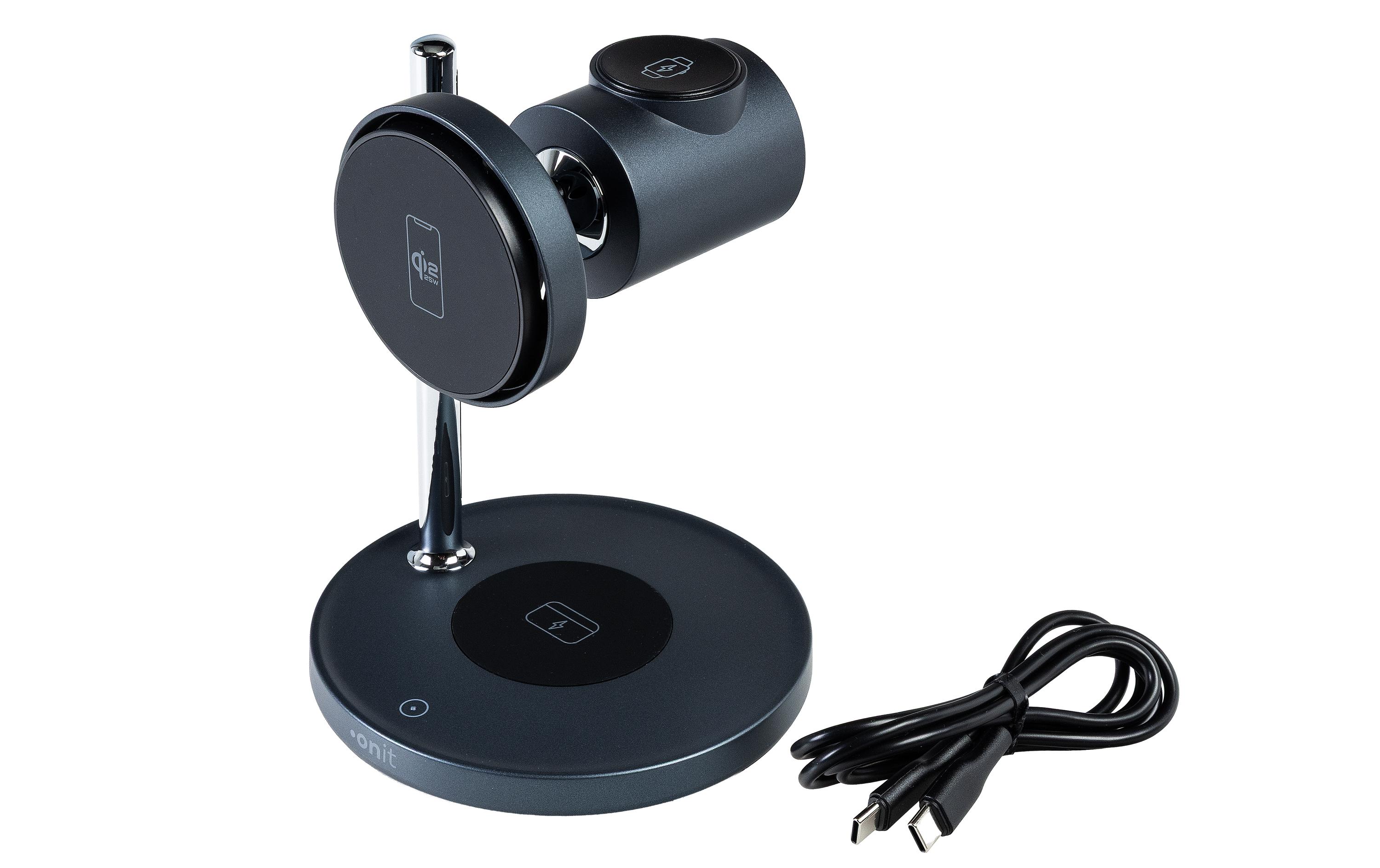 onit QI2.2 3in1 wireless Charger25W Phone/Airpods/Watch, WPCzertifiziert, Lüfter kaufen Schweiz | Mediatech.ch