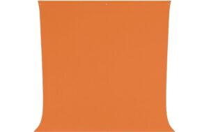 Westcott Backdrop - Tiger Orange Wrinkle-Resistant 9 x 10