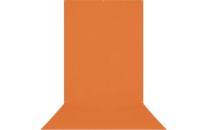 Westcott X-Drop Pro Backdrop Tiger Orange - Wrinkle-Resistant 5 x 12