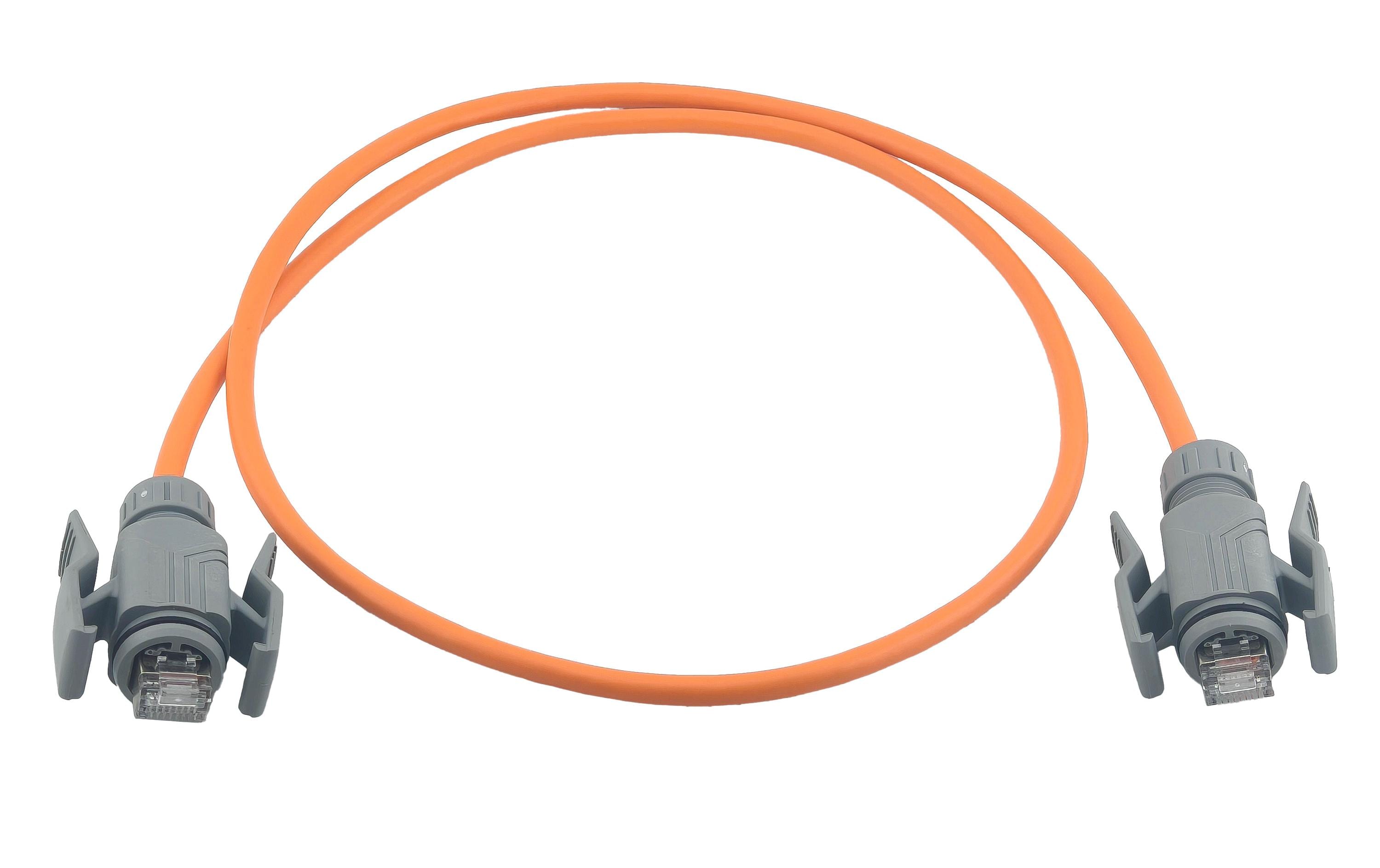 1995672 - Mediatech Wirewin Patchkabel: S/FTP, 1m, orange Cat.6A, PUR, 6mm, RJ45 (IP67) - RJ45 (IP67) kaufen Schweiz | Mediatech.ch
