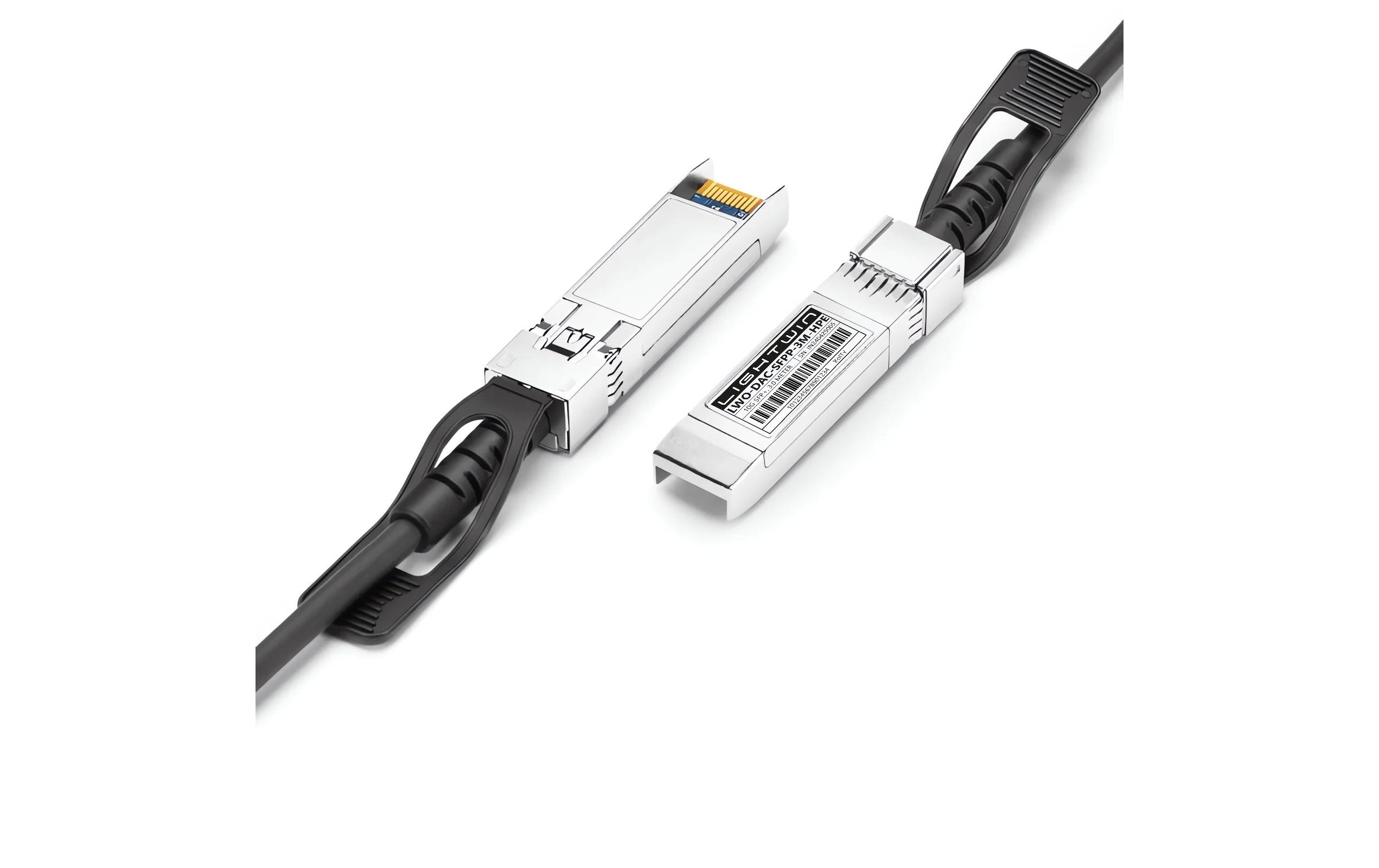 1996174_1 - Mediatech Lightwin Optics DA-Kabel, 3m, passiv SFP+, 10GE, HPE/Aruba J9283B komp.