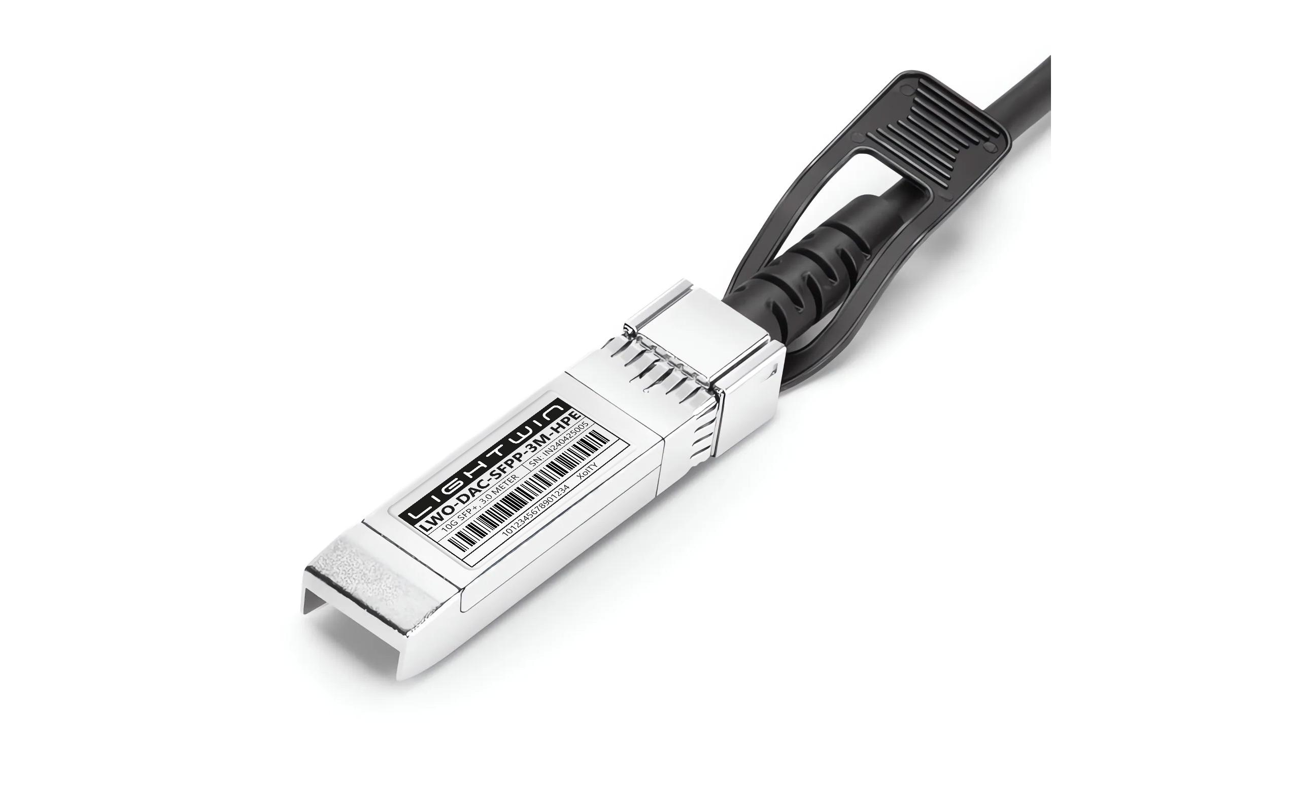 1996174_2 - Mediatech Lightwin Optics DA-Kabel, 3m, passiv SFP+, 10GE, HPE/Aruba J9283B komp.