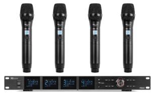 Power Dynamics PD524 Funkstrecke, 4x Mikrofone, 100CH, Rack kaufen Schweiz | Mediatech.ch