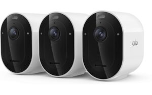 Arlo VMC4370P IP Kamera 3er Set Arlo Pro 6 2K Securety Kamera weiss
