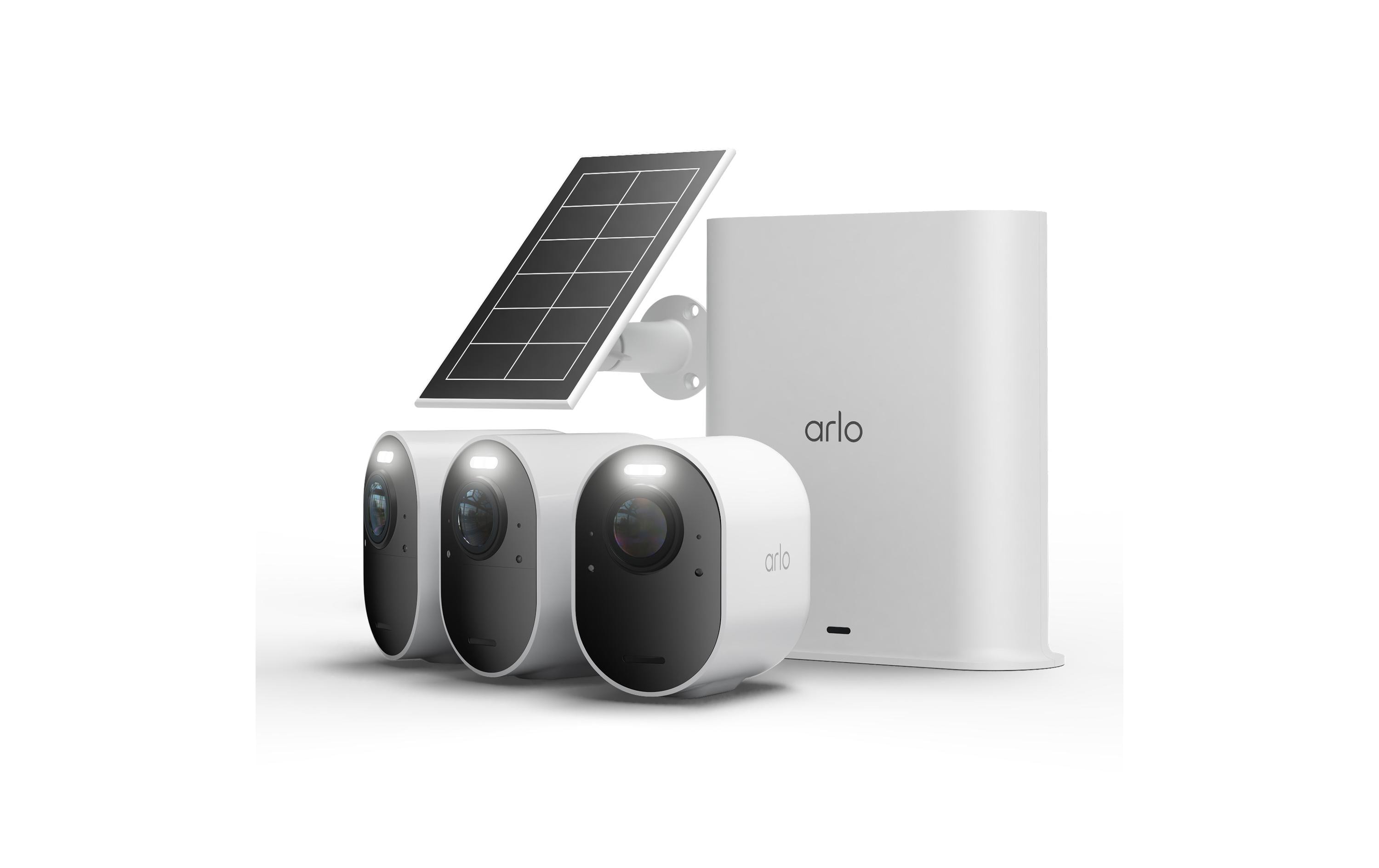 Arlo VMC5350 IP Kamera 3er Set Arlo Ultra 3 4K UHD & Solar Panel