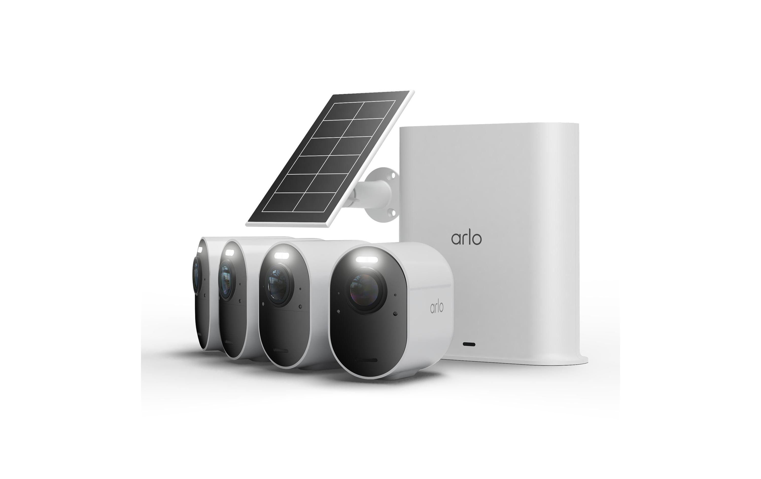 Arlo VMC5450 IP Kamera 4er Set Arlo Ultra 3 4K UHD & Solar Panel