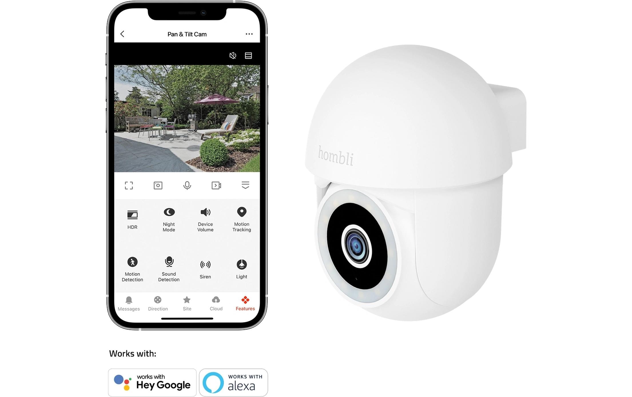 1998777_4 - Mediatech Hombli Smart Pan & Tilt Cam 2K, weiss, IP65, USB C