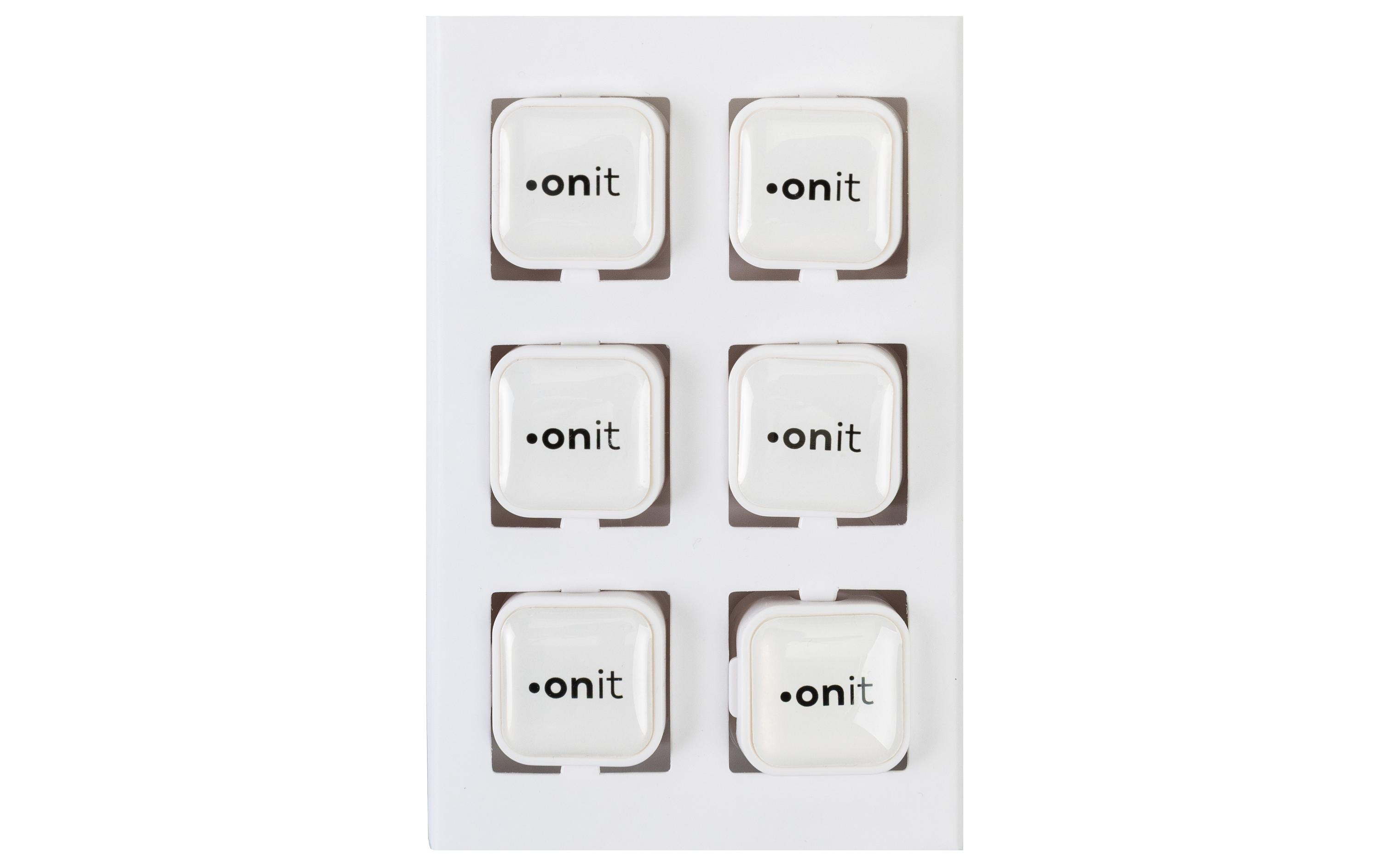 1998836_5 - Mediatech onit Kabelhalter cube weiss 6 Stück, weiss, selbstklebend, 20x17x20