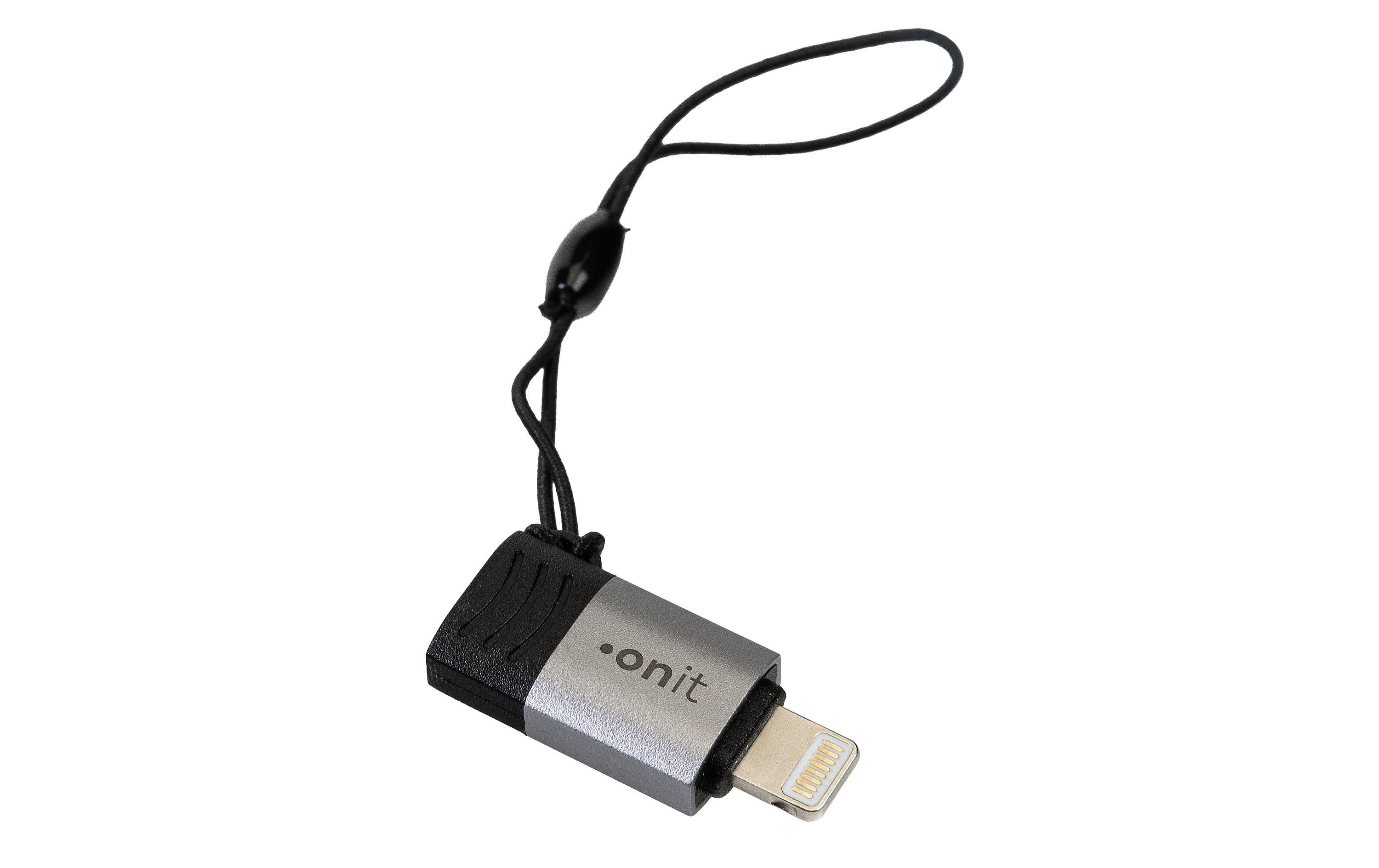 onit Adapter L-Stecker zu USB-C Buchse 480Mbps / 27W / schwarz kaufen Schweiz | Mediatech.ch