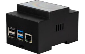 JOY-IT Hutschienen Gehäuse RB-CASEP4-07B Schwarz, für Raspberry Pi 4B, DIN-Rail, Fan kaufen Schweiz | Mediatech.ch