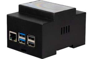 JOY-IT Hutschienen Gehäuse RB-CASEP5-07B Schwarz, für Raspberry Pi 5, DIN-Rail, Fan kaufen Schweiz | Mediatech.ch