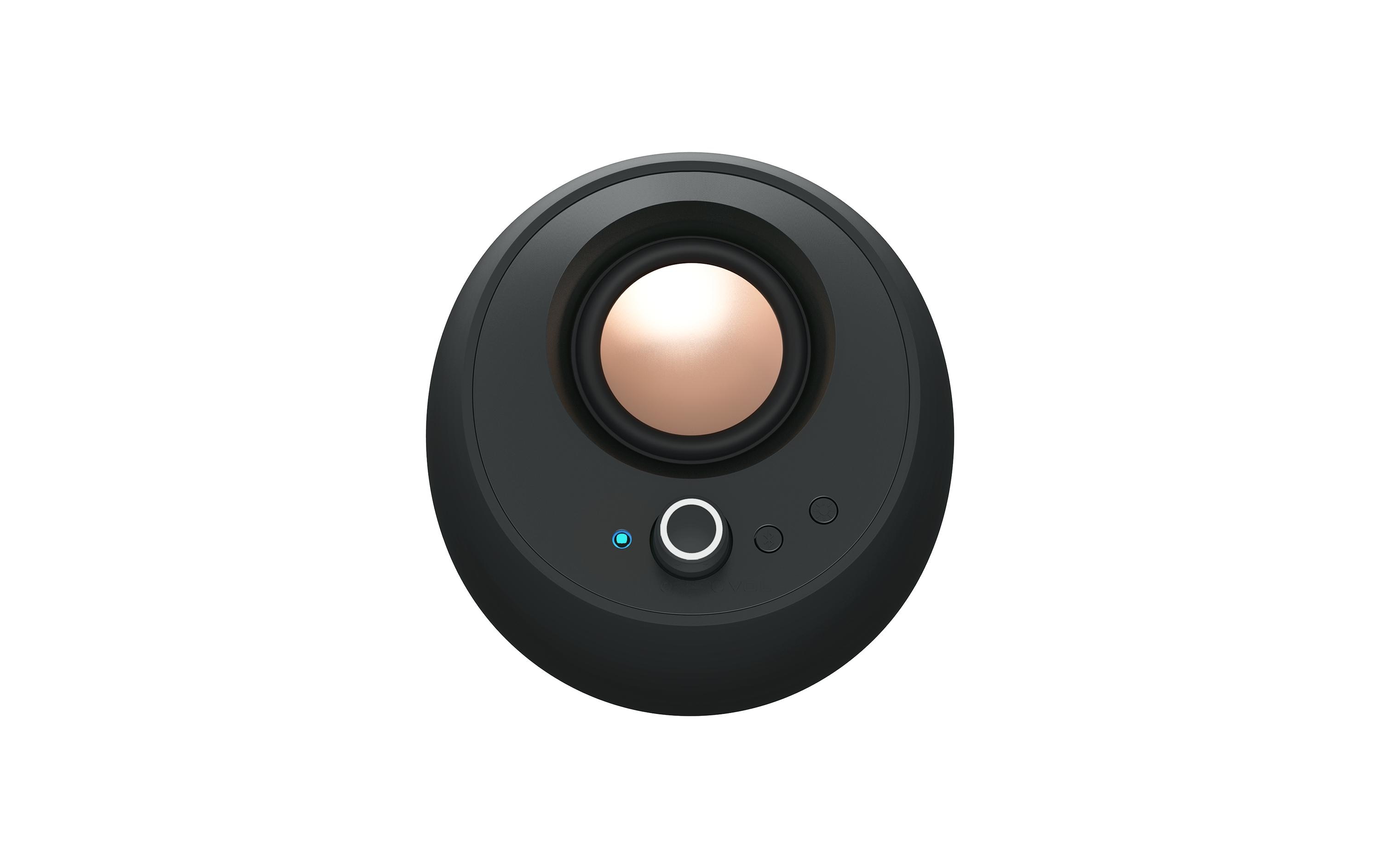 1999888_3 - Mediatech Creative Pebble Pro, 2.0 Lautsprecher Bluetooth 5.3, USB Audio, RGB, schwarz