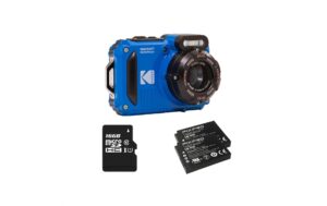 Kodak Unterwasserkamera WPZ2 blau inkl. Zusatzakku und 16GB microSD