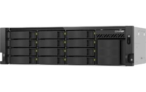 QNAP NAS TS-h1655XeU-RP-8G, 16-bay 3U short-depth Rack, Atom C5125 8 Core, 8GB