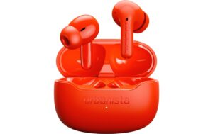 Urbanista Palemo, TW NC In-Ear Kopfhörer Poppy Orange, IPX4, bis 32h Akku