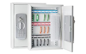 Wedo Schlüsselschrank 21er mit Zahlencode zur Wandbefestigung, aus Stahlblech