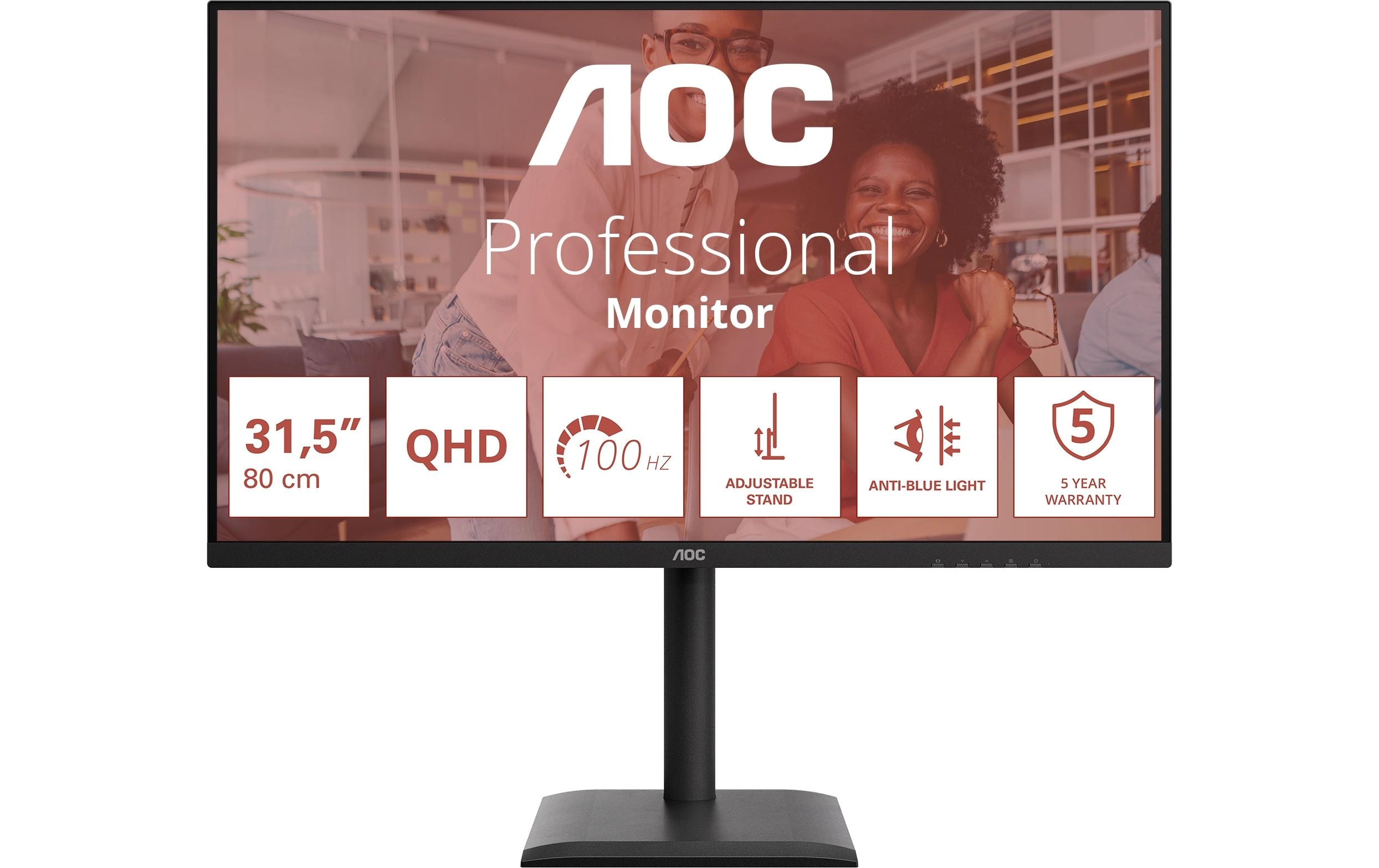 AOC 32 Q32E4U, 2560x1440, IPS 100Hz DP, HDMI, Pivot, HV, Speakers kaufen Schweiz | Mediatech.ch