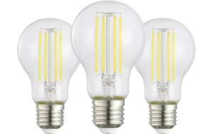 Eglo Leuchtmittel E27 3er Pack 7.2W, Warmweiss, 2700K, nicht dimmbar