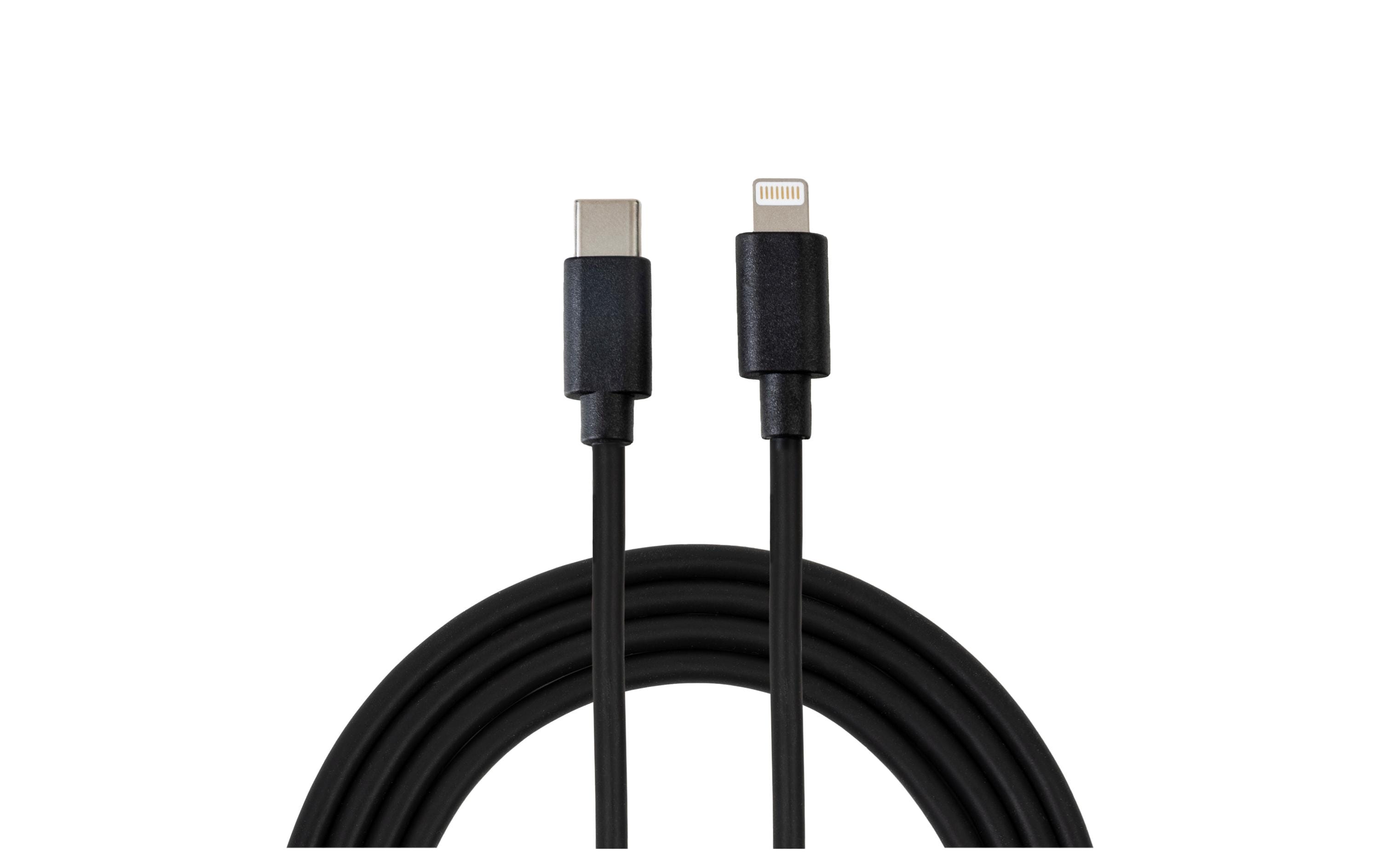 NIZE USB-Kabel C-L schwarz 1.5m 12W / 480Mbps / 3 Stück kaufen Schweiz | Mediatech.ch