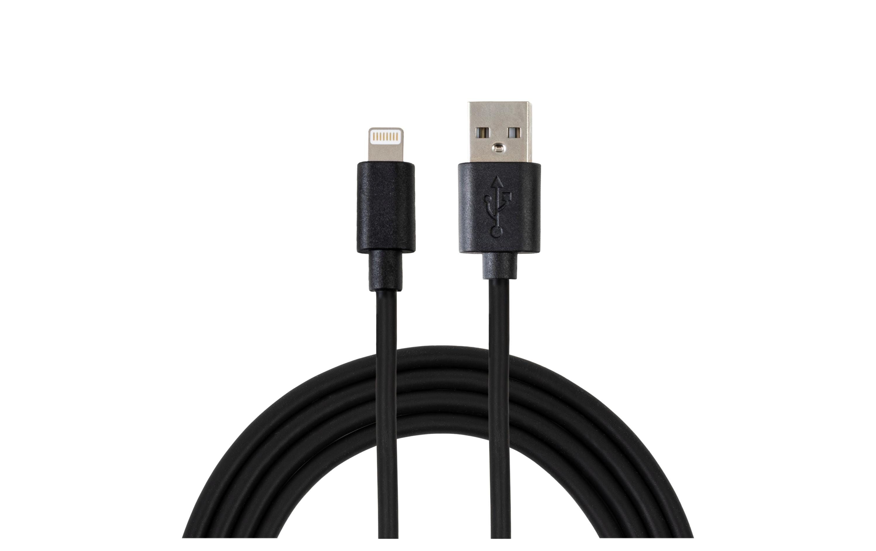 NIZE USB-Kabel A- L schwarz 0.5m 12W / 480Mbps / 3 Stück kaufen Schweiz | Mediatech.ch