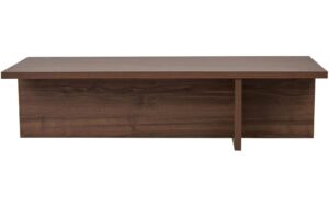 Woody Fashion Couchtisch Harbor 120 x 30 x 45 cm, Walnuss
