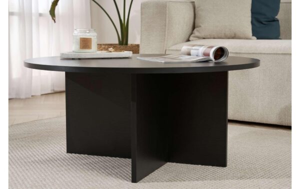 2015619_2 - Mediatech Woody Fashion Couchtisch Soleil 90 x 40 x 90 cm, Schwarz