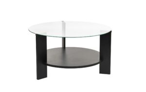 Woody Fashion Couchtisch Clara 75 x 40 x 75 cm, Schwarz